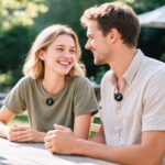 Microfone sem fio Hoco L22 2 em 1 Lightning / USB-C Preto - Image 7