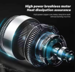 Esmerilhadeira Angular Sem Escova 125MM com 2 Baterias, 3 Velocidades, Máquina de Polimento Multifuncional para Lixar e Polir - Image 3