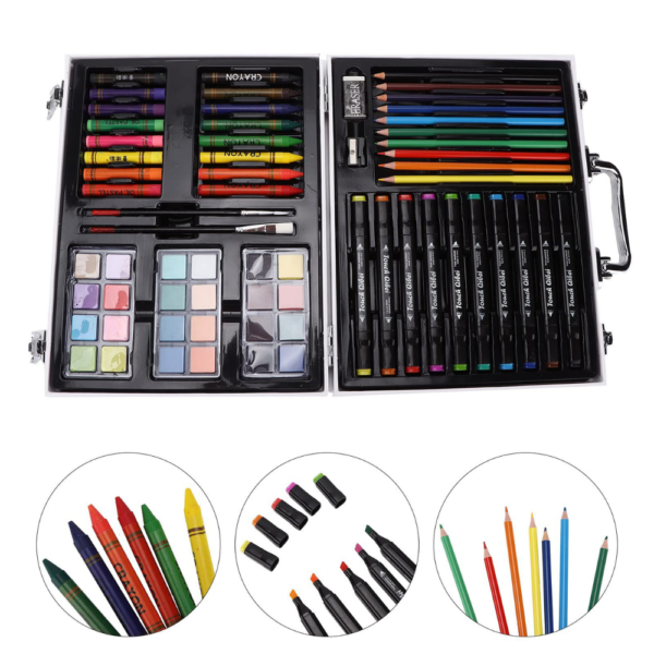 Kit de Arte Completo com Livro de Pintar – 72 Peças | Ideal para Crianças e Iniciantes