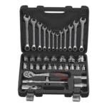 Conjunto de 37 Peças – Chaves e Soquetes Combinados 1/2" com Estojo Plástico e Clipes Metálicos - Image 2