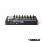 Mesa De Mistura 8 Canais C/ BT/LCD/USB/PC/PHANTOM VSOUND - Image 2