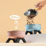Tigelas Elevadas em Aço Inoxidável para Animais de Estimação com Design Anti-Queda e Antiderrapante, Apresentando Padrões Fofos, Adequadas para Gatos e Cães Pequenos Comer e Beber. - Image 3