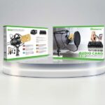 Conjunto Microfone Condensador e Placa de Som QA-T606