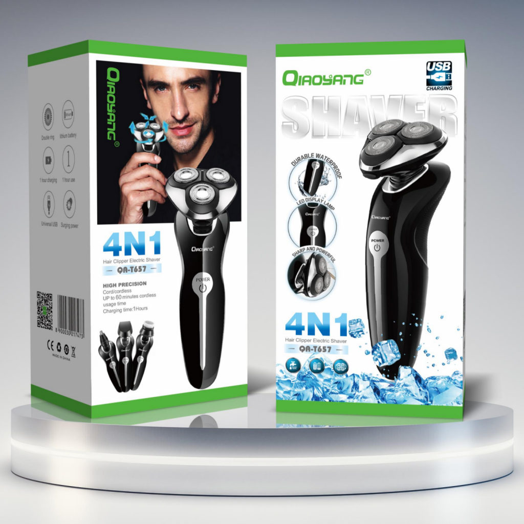 maquina-de-barbear-eletrica-4-em-1-qa-t657 Máquina de Barbear Elétrica 4 em 1 QA-T657 - Image 1