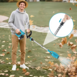 Soprador de folhas e neve dobrável e recarregável para jardim com 2 baterias de 1300 mAh - Image 4