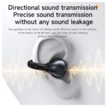 Fones de ouvido sem fio Hoco TWS EA8 na cor preta metálica - Image 7