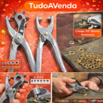 Kit Alicate Perfurador + Aplicador de Ilhós (Grommets) - Image 2