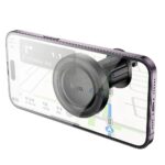 Suporte magnético para celular veicular compatível com MagSafe Hoco para grade H56, preto. - Image 5