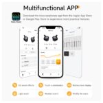 Fones de ouvido sem fio Hoco TWS EA8 na cor preta metálica - Image 5