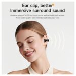 Fones de ouvido sem fio Hoco TWS EA8 na cor preta metálica - Image 8