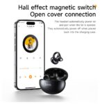 Fones de ouvido sem fio Hoco TWS EA8 na cor preta metálica - Image 11