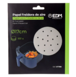 EDM – Papel Vegetal para Air Fryer Ø17 cm | Pack 100 Unidades - Image 2