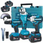 KIT PROFISSIONAL 3 MÁQUINAS A BATERIA 21V – TUDOAVENDA