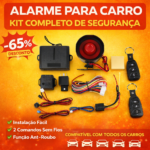 ALARME AUTOMÓVEL UNIVERSAL – KIT COMPLETO DE SEGURANÇA
