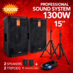 Sistema de Som Amplificado 1300W VSOUND 15"