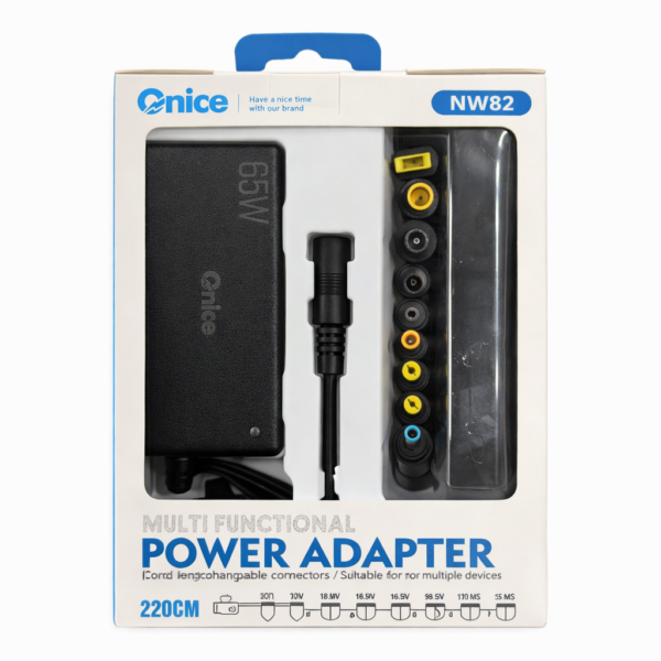 Carregador Universal para Portátil Onice NW82 – 65W (10 Pontas Incluídas)