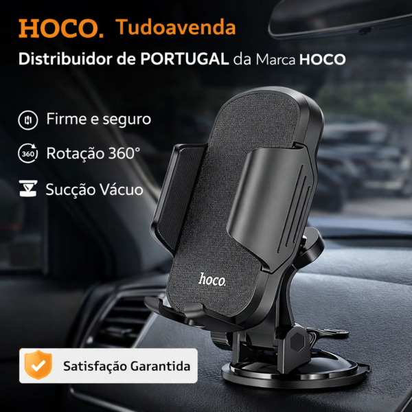 Suporte universal para smartphone Hoco para para-brisa/painel CA82 preto