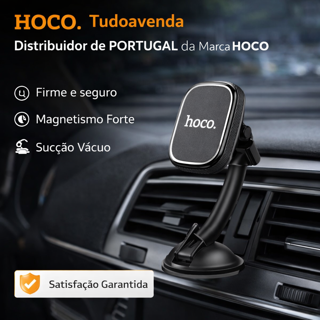 ChatGPT Image 9_01_2026, 18_17_16 Suporte magnético para smartphone Hoco para para-brisa/painel CA55 preto - Image 1