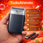 Máquina de Barbear Elétrica Recarregável – Compacta & Eficiente