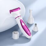 Depiladora Elétrica Feminina Multifuncional – Recarregável | Cabeças Intercambiáveis - Image 3