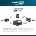 Multiferramenta Koma Tools 20 V, 31,3 x 11cm - KomaTools - Image 3