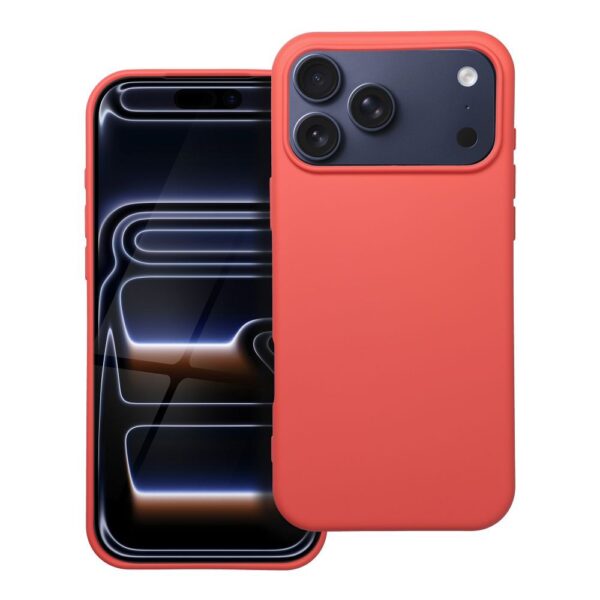 Capa de silicone para iPhone 17 Pro Max - Pêssego