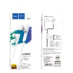 Fones de ouvido intra-auriculares com fio Hoco M72, conector de 3,5 mm - Brancos. - Image 2