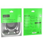 Cabo HDMI para HDMI Hoco versão 2.0 4K/60Hz 2M US08 Preto - Image 2