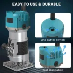 Tupia / Roteadora Elétrica 800W – Alta Precisão para Marcenaria (Sem Fresas) - Image 4