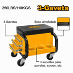 Cadeira de Oficina Retangular com Gavetas Ingco - Image 2