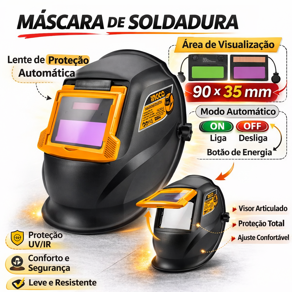 ChatGPT Image 18_02_2026, 17_19_03 Capacete de soldagem com escurecimento automático 90x35mm INGCO - Image 1