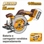 Serra Circular a Bateria INGCO P20S BL 140mm (20V)