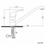 Torneira Monocomando Cromada – Água Quente e Fria - Image 9