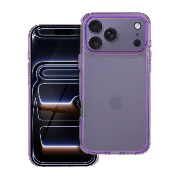 Capa MATRIX CLEAR para IPHONE 17 Pro Max Roxo Claro