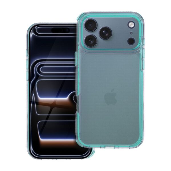 Capa MATRIX TRANSPARENTE para IPHONE 17 Pro Max na cor Menta