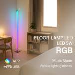 Luminária de Chão Rgbic 5V Dc Com Controle Remoto e Aplicativo - Image 2