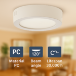 Painel de Superficie Serie Eco Circular 6W - 6500K - Image 4
