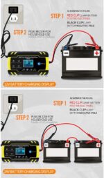 Carregador de Baterias Inteligente 8A 12V/24V Q-DP9921 - Andowl - Image 4