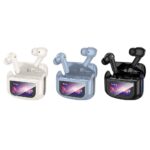 Fones de ouvido sem fio Hoco com tela sensível ao toque TWS ANC ENC EQ21 - Preto meia-noite - Image 3