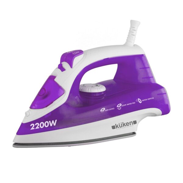 Ferro a vapor KÜKEN com base de cerâmica 2200W