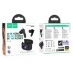 Fones de ouvido sem fio Hoco com tela sensível ao toque TWS ANC ENC EQ21 - Preto meia-noite - Image 2