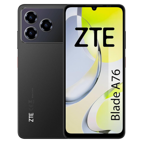 Design sem nome - 2026-03-03T154230.639 Smartphone ZTE Blade A76 4GB/ 128GB/ 6.75"/ Negro - Image 1