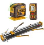 Cortador de Azuleijo 120 CM + Medidor de Distancia + Nivel Laser COS251011 - Ingco