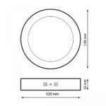 Painel de Superficie Serie Eco Circular 6W - 6500K - Image 2