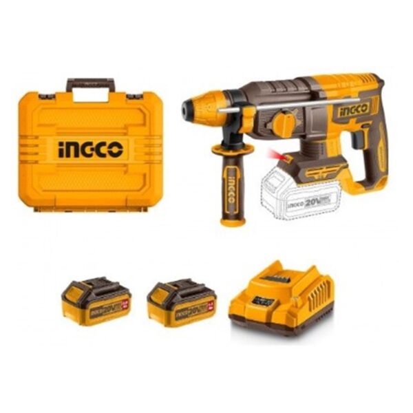 Martelo perfurador 20V + 2x4,0Ah - CRHLI202682E - Ingco