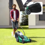 Cortador de Relva Elétrico leve e potente para cortar grama com cesto grande de 30L, 1600W e 32cm. - Image 13