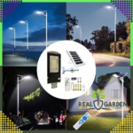 Luminária solar de jardim com poste, potente, 200W, painel de LED para rua, 247 LEDs. - Image 7