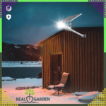 Luminária solar de jardim com poste, potente, 200W, painel de LED para rua, 247 LEDs. - Image 8