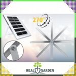 Luminária solar de jardim com poste, potente, 200W, painel de LED para rua, 247 LEDs. - Image 2