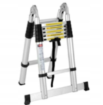 Escada Teslescopica, 2 Lados, 3,8 m, 3 Posições, 12 Degruas, Extensivel